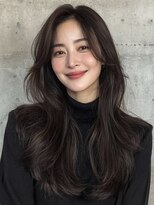 サン 大阪梅田(SUNC)&nbsp;レイヤーカット/韓国/ダークグレー/梅田/大阪梅田駅/髪質改善