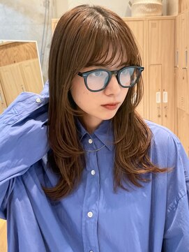 ラフ フロム ガーデン(Laf from GARDEN) ミディアム/レイヤーカット/顔周りカット/透明感カラー