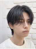 フェザーパーマ/毛流れセンターパート/ニュアンスパーマ/池袋