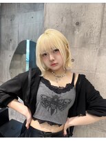 ワンズオゼ 渋谷(ONE's oze) ハイトーン/ダブルカラー/大人ガーリー/ダークアッシュ/似合わせ