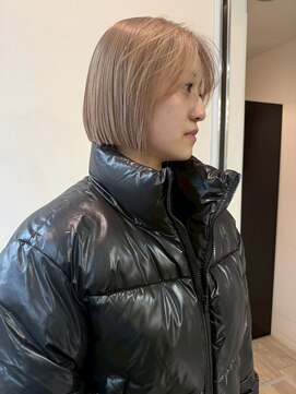 ブリックバイブレイス 千葉 千葉中央(brick by brace) 千葉駅/着物ヘア/大人ガーリー/ダークアッシュ/似合わせカット