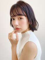 トゥーナ 表参道(tona)&nbsp;ミディアムレイヤー、外ハネボブ、グレージュ、脱白髪染め☆
