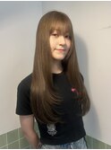 ブリーチなし透明感ヘーゼルベージュ
