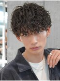 マッシュ×ツイストスパイラルパーマで男の色気ヘア