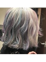 ヘアサロンエムフィス 池袋東口(HAIR SALON M Fe's)&nbsp;外ハネボブ/アッシュブラウン/ネオウルフ/デザインカラー