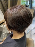 【楽ちん長持ちショートボブ】マットラベンダー