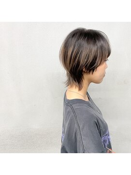 タグ(#tag) #ショートウルフ×アッシュベージュ