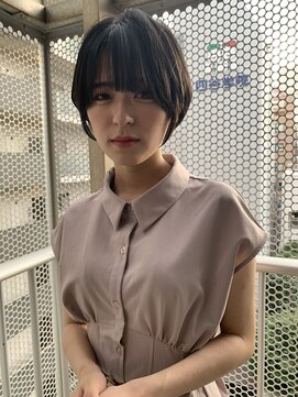 ロンドブルーム 天神大名店(Lond Bloom) 大人かわいいショートボブ/黒髪ショート
