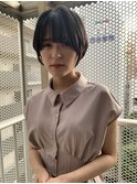大人かわいいショートボブ/黒髪ショート