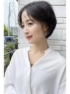 イーズ 鎌倉(e's) 《e'sイーズ鎌倉》ちらりと可愛いイヤリングカラー×ミニボブ