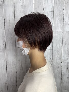 ビューティドレッセヤマノ 池袋パルコ(Beauty Dresse YAMANO) 【インナーカラー】【ショート】ダークパープルブラウン