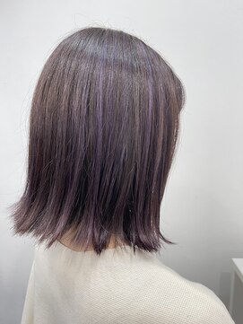 アーシェ 横浜店(A'SHE) ［A'SHE］外ハネボブ　パープル/バイオレット/ラベンダー