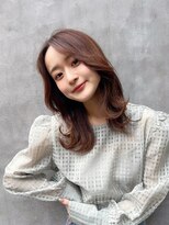 ロンド ストラーダ 心斎橋(Lond strada)&nbsp;韓国前髪顔周りロング×デザインカラー[心斎橋/髪質改善]