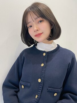 トルネード(TORNADO) 大人ガーリー チョコレート 小顔カット ボブ 薄めバング t526