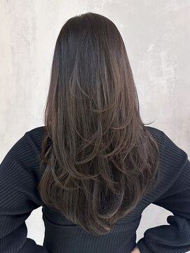 アイティーバイアルバム 八王子店(IT by ALBUM) レイヤーロンググレーベージュフレンチカジュアル_ba444381