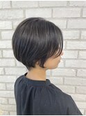 丸みショートボブ