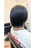黒髪/ボブルフ/ネビージュ/小顔/ワンレン/髪質改善/グレージュ