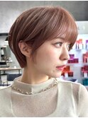 30代40代大人女性/前髪ありショートボブ/ショートヘア/髪質改善