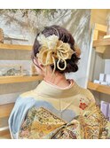 成人式ヘアセット×振袖着付け♪yu
