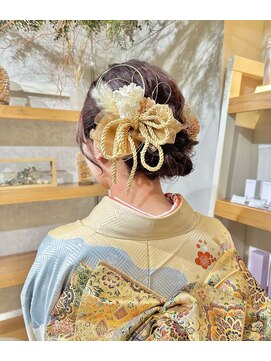 トリコ ショップアンドヘアサロン(tricot shop hair salon) 成人式ヘアセット×振袖着付け♪yu