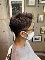 シャインヘア モカ 新宿(Shine hair mocha) アップバング_ハンサムショート◎２０代３０代４０代５０代