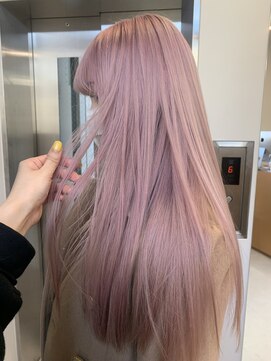 オニキス(ONYX) ニュアンスカラーホワイトピンク韓国へアミルクティーピンク