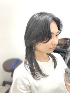 クリアリティ ヘアーサロン 京都駅前本店(clarity hair salon) ロングウルフ×インナーカラー@1101_hairstyle ●157●