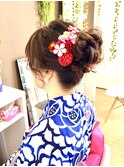 高めシニヨン【品川/ヘアセット/着付け】