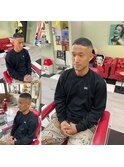 -80's American barber shop-