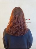 春パーマヘルシースタイル“カシスレッド"×ふんわり美髪