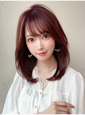 イメチェンウルフひし形シルエット外ハネボブ美髪ワンカール