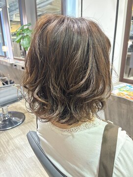 パーチェヘアー(pace hair) ショートボブ/のばしかけ/デジタルパーマ