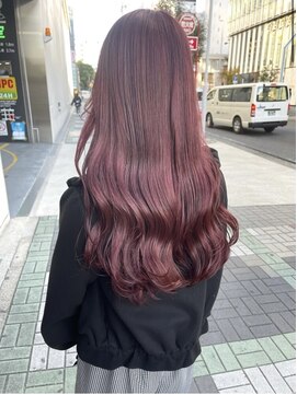 リルミー ミュエナ 大須 矢場町(Lilme myuena) 【ブリーチ1回】カシスピンク 可愛いヘアサロンLilme