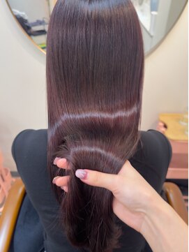 ヒョンミョン ライズバイレボ 柏西口店(hyon myon/RISEbyREVO) ピンクラベンダー/ダブルカラー/高彩度/艶髪