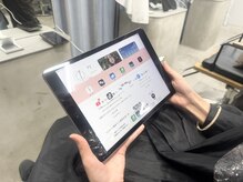 iPadで雑誌や動画も自由にご覧頂き、長い施術でも安心♪Wi-Fi完備,充電し放題☆【 レイヤーカット/ボブ】