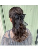 ハーフアップ/お呼ばれヘア/ヘアアレンジ