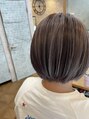 パルフェ ヘアー バイ オーク 九大学研都市(parfait hair byOAK)&nbsp;ハイライト。ボブ。
