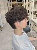 メンズマッシュ、無造作ラフパーマ メンズショート メンズカット