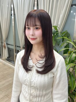 レウィン オモテサンドウ(Lewin-omotesando-)の写真/自然な丸みとツヤ感が美しい【プレミアム美髪ストレート】クセの改善と美髪整形によるケアで理想の艶髪に♪