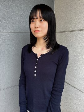 ヘアーアイストゥーレ(HAIR ICI TRE) ストレートパーマ　ミディアムレイヤーフェイスレイヤーウルフ