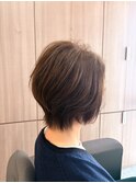 国分寺ショートカットショートボブイルミナカラーヘッドスパ韓国