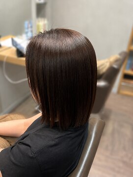 テト 藤沢(teto) ミディアム×縮毛矯正