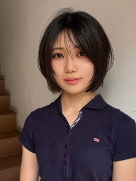 サンク 原宿 表参道(cinq) 透明感ワンカラーの軽やかハッシュボブ