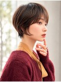 ◎横顔美人前下がりショート