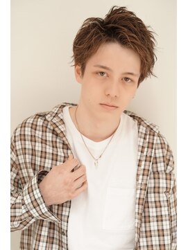 ゼンコー アオヤマ(ZENKO Aoyama) ＼ハイトーンカラー／かき上げヘア×イノセントカラー