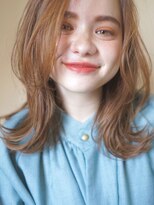 パール(PearL)&nbsp;【PearL】ニュアンスパーマ/アプリコットオレンジ/くびれウルフ