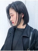 ワンレンボブストレート_セシルカットココアブラウン_ba288672