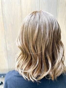 エイト 上野店(EIGHT ueno) 【EIGHT上野】日木[NIKI]_ブリーチ1回ミルクティーベージュ