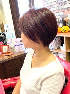アクティフ(actif) 名古屋の美容室actif ミセス  抜け感 丸みショート イメチェン