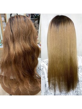 アンフィフォープルコ(AnFye for prco) ブリーチ毛の方をジュエリーシステム×LULUTr×縮毛矯正で艶髪♪